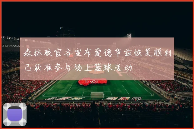 森林狼官方宣布爱德华兹恢复顺利已获准参与场上篮球活动