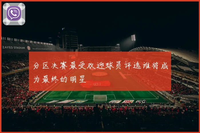分区决赛最受欢迎球员评选谁将成为最终的明星